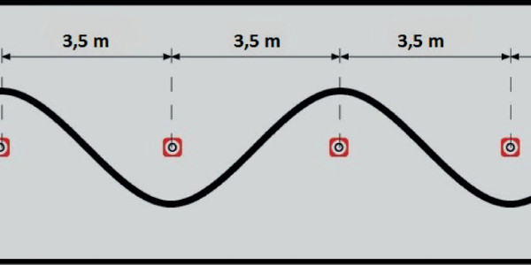 Slalom při rychlosti chůze cca 4 km.h-1 | Příloha č. 7 k vyhlášce č. 167/2002 Sb.